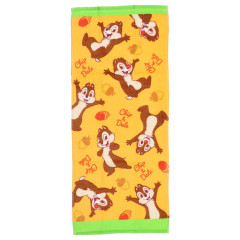 Japan Disney Jacquard Face Towel - Chip & Dale / Yellow Orange