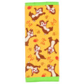 Japan Disney Jacquard Face Towel - Chip & Dale / Yellow Orange - 1