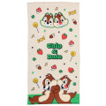 Japan Disney Bath Towel - Chip & Dale / Cappuccino - 1