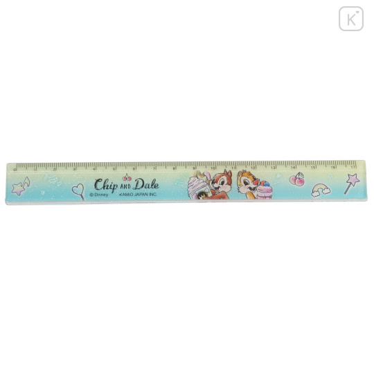 Japan Disney 17cm Ruler - Chip & Dale / Sweets Paradise - 1