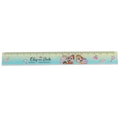 Japan Disney 17cm Ruler - Chip & Dale / Sweets Paradise