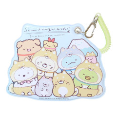 Japan San-X Pass Case Card Holder - Sumikko Gurashi / Dog Cosplay with Puppy Shiba Inu