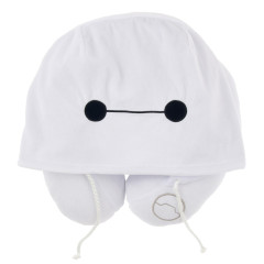 Japan Disney Store Travel Fluffy Neck Pillow Cushion - Baymax Hood