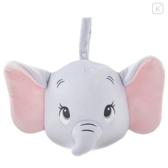 Japan Disney Store Travel Fluffy Neck Pillow Cushion - Dumbo - 1