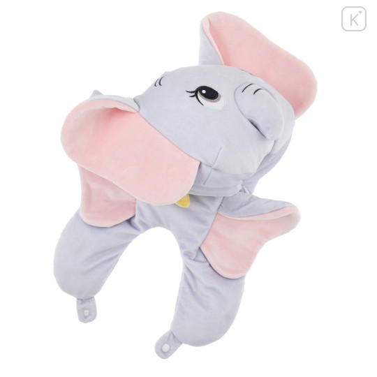 Japan Disney Store Travel Fluffy Neck Pillow Cushion - Dumbo - 4