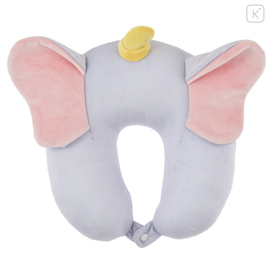 Japan Disney Store Travel Fluffy Neck Pillow Cushion - Dumbo - 5