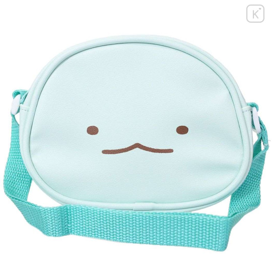 Japan San-X Kids Face-shaped Pochette Mini Shoulder Bag - Sumikko Gurashi / Tokage - 1