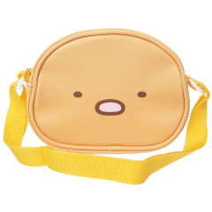 Japan San-X Kids Face-shaped Pochette Mini Shoulder Bag - Sumikko Gurashi / Tonkatsu Fried Pork