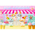 Japan Mofusand Mascot Holder - Cat / Ice Cream Nyan Chocolate Mint - 3