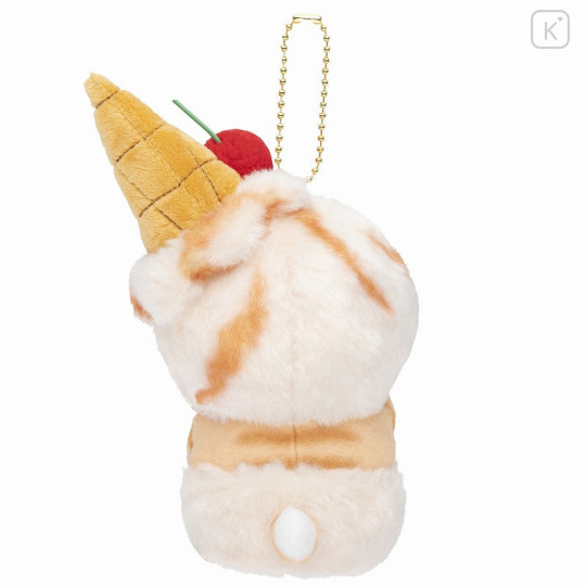 Japan Mofusand Mascot Holder - Cat / Ice Cream Nyan Caramel - 4