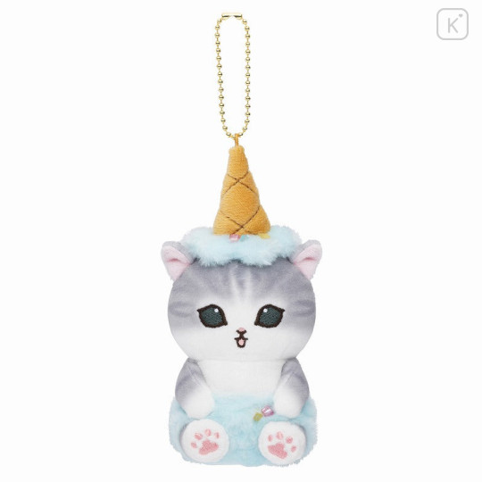 Japan Mofusand Mascot Holder - Cat / Ice Cream Nyan Soda - 1