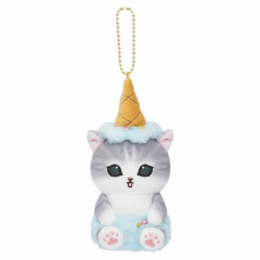 Japan Mofusand Mascot Holder - Cat / Ice Cream Nyan Soda