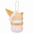 Japan Mofusand Mascot Holder - Cat / Ice Cream Nyan Strawberry - 4