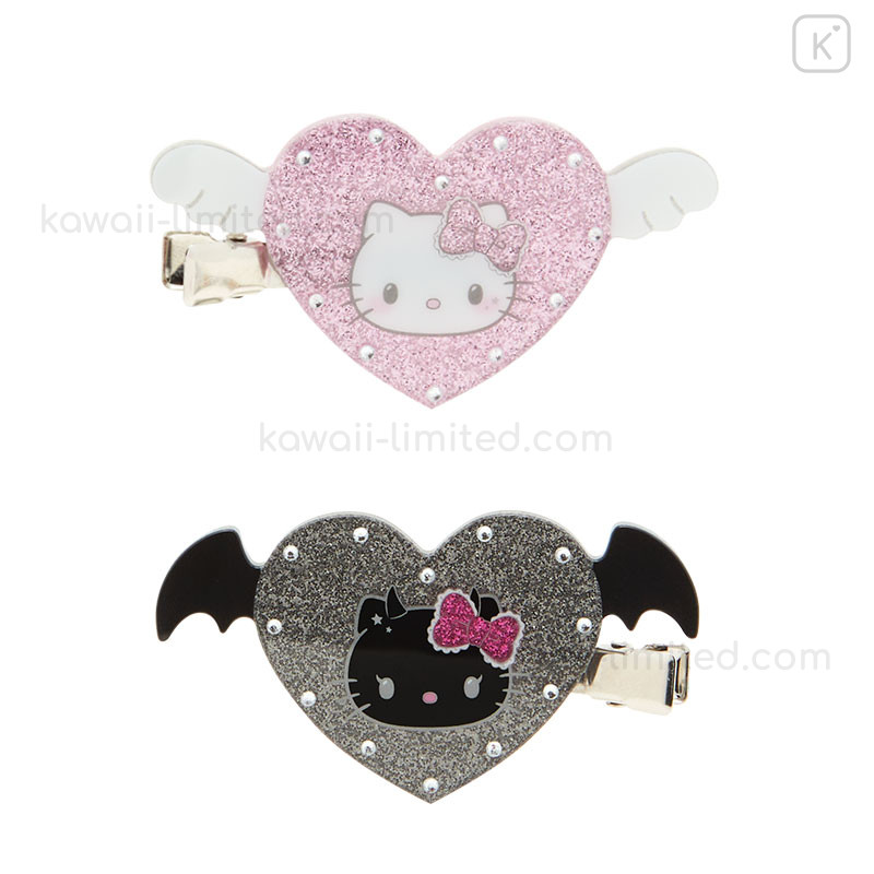 Japan Sanrio Original Bangs Clip - Hello Kitty / Angel and Little Devil