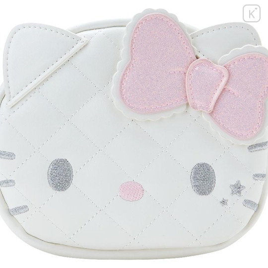 Japan Sanrio Original Face-shaped Pouch - Hello Kitty Angel / Angel and Little Devil - 5