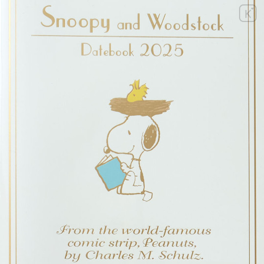 Japan Sanrio Original A5 Datebook - Snoopy / 2025 - 2