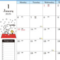 Japan Sanrio Original A5 Datebook - Snoopy / 2025 - 5