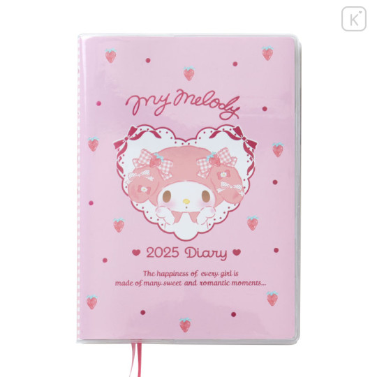 Japan Sanrio Original Horizontal Rule Type B6 Diary - My Melody / 2025 - 1