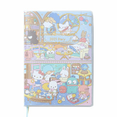 Japan Sanrio Original Horizontal Rule Type B6 Diary - Sanrio Characters / 2025