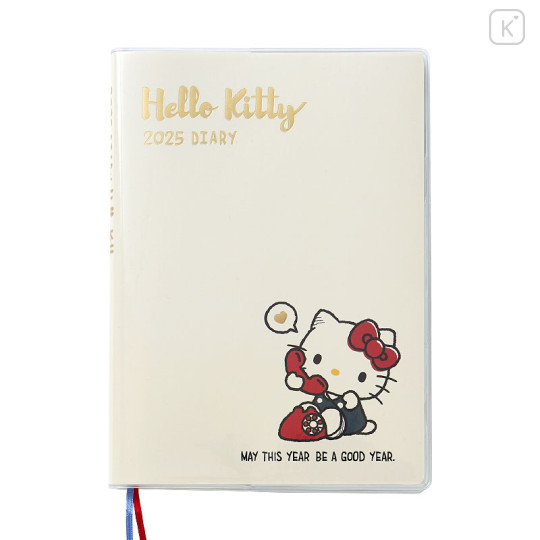 Japan Sanrio Original Block Type B6 Diary - Hello Kitty / 2025 - 1