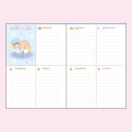 Japan Sanrio Original Block Type B6 Diary - Little Twin Stars / 2025 - 5