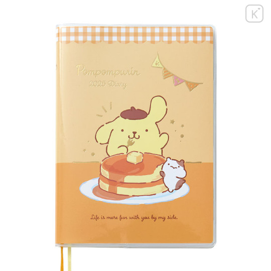 Japan Sanrio Original Block Type B6 Diary - Pompompurin / 2025 - 1