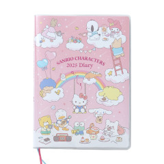 Japan Sanrio Original Block Type B6 Diary - Sanrio Characters / 2025