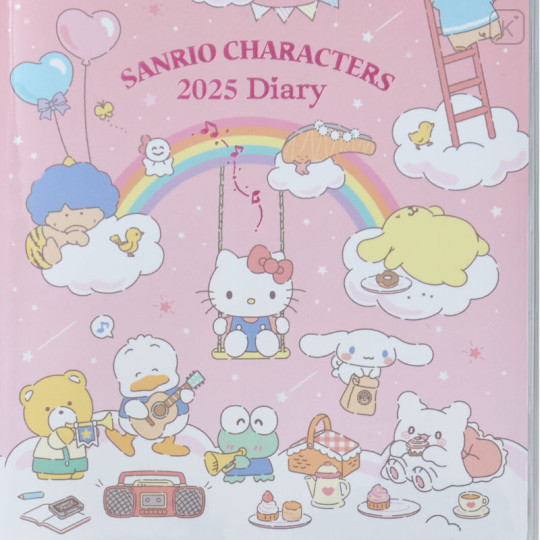 Japan Sanrio Original Block Type B6 Diary - Sanrio Characters / 2025 - 2