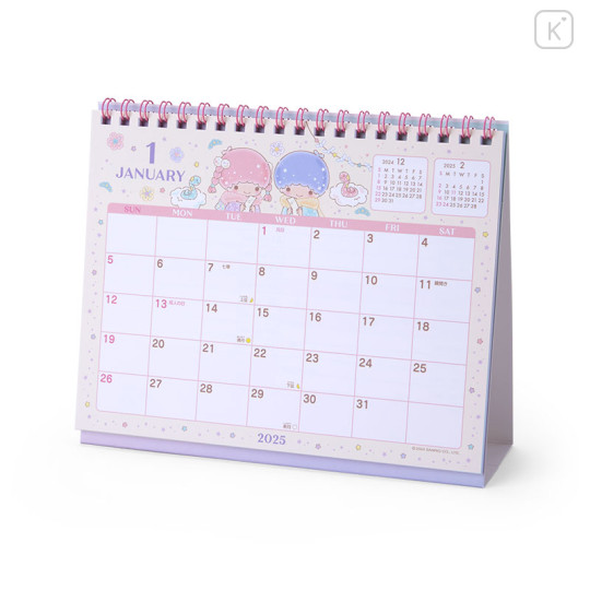 Japan Sanrio Original Ring Calendar - Little Twin Stars / 2025 - 2