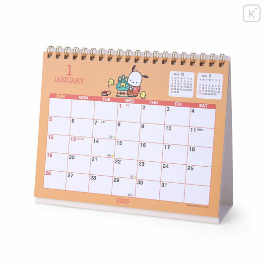 Japan Sanrio Original Ring Calendar - Pochacco / 2025 - 2