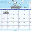 Japan Sanrio Original Sheet Calendar - Snoopy / 2025 - 4