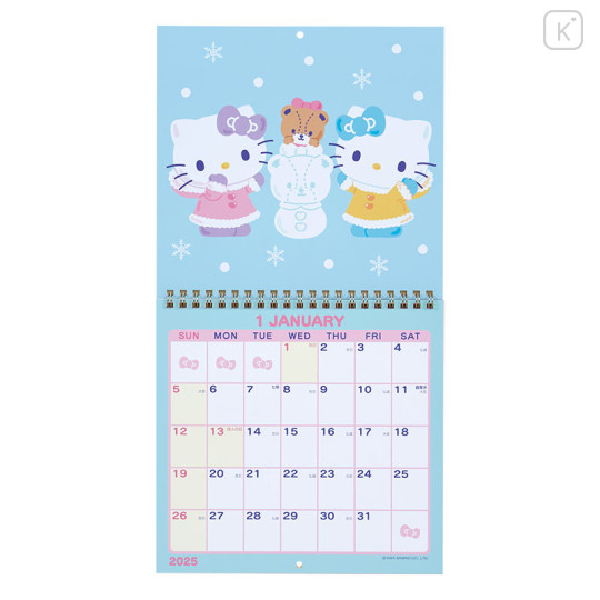 Japan Sanrio Original Wall Calendar (M) - Hello Kitty / 2025 - 2