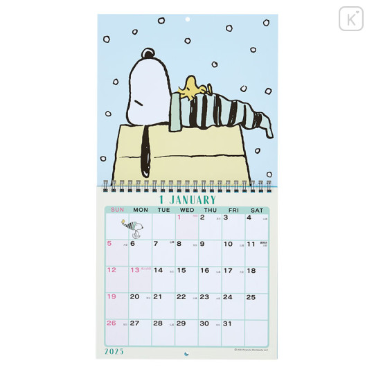 Japan Sanrio Original Wall Calendar (M) - Snoopy / 2025 - 2