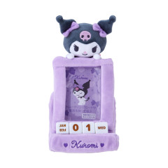 Japan Sanrio Original Mini Plush Perpetual Calendar - Kuromi / 2025