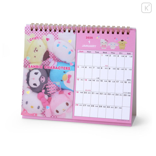 Japan Sanrio Original Postcard Ring Calendar - Sanrio Characters / 2025 - 1