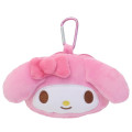 Japan Sanrio Mascot Mini Pouch with Carabiner - My Melody - 1