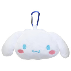 Japan Sanrio Mascot Mini Pouch with Carabiner - Cinnamoroll