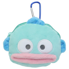 Japan Sanrio Mascot Mini Pouch with Carabiner - Hangyodon