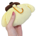 Japan Sanrio Mascot Mini Pouch with Carabiner - Pompompurin - 2