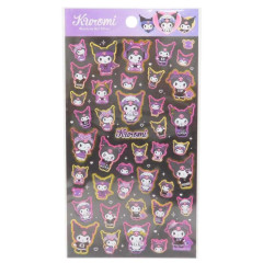 Japan Sanrio Gold Accent Sticker - Kuromi / Stylish