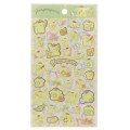 Japan Sanrio Gold Accent Sticker - Pompompurin / Garden - 1