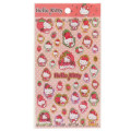 Japan Sanrio Gold Accent Sticker - Hello Kitty / Strawberry - 1