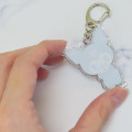 Japan Sanrio Acrylic Keychain - Kuromi : Puppy Eyes Emokyun - 2