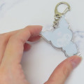 Japan Sanrio Acrylic Keychain - Kuromi / Puppy Eyes - 2