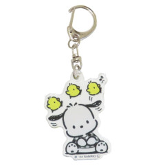 Japan Sanrio Acrylic Keychain - Pochacco / Chick