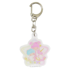 Japan Sanrio Acrylic Keychain - Little Twin Stars / Unicorn