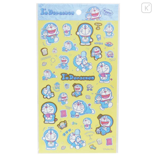 Japan Doraemon Gold Accent Sticker - Doraemon - 1