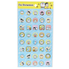 Japan Doraemon Gold Accent Sticker - Doraemon / Message