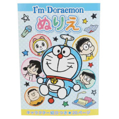 Japan Doraemon B5 Coloring Book - Friends