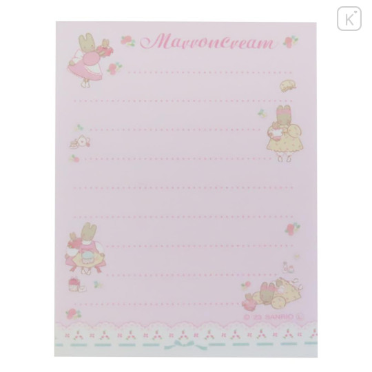 Japan Sanrio Mini Notepad - Marroncream / Pink - 3